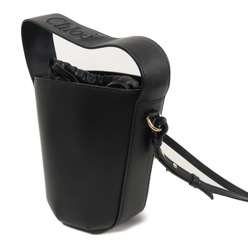 Chloe SHW Sense Shoulder Bag Calfskin Leather Black