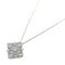 MIKIMOTO 0.16ct Diamond Necklace 18K White Gold PT850 Platinum