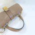 Miu Miu GHW 2 Way Shoulder Bag Handbag Calfskin Leather Beige Brown