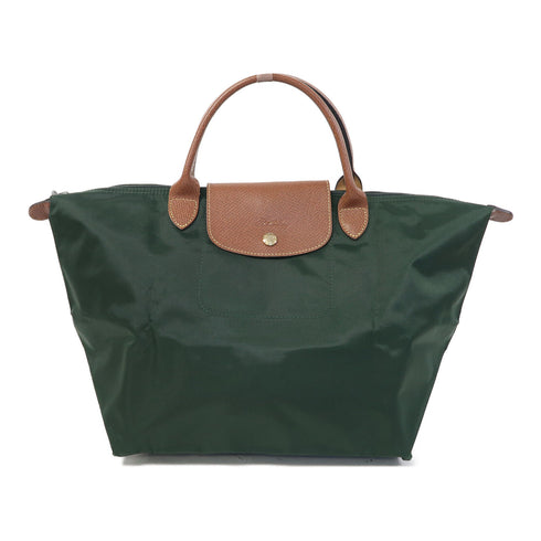 Longchamp Hand Bag/Tote Bag Nylon Green