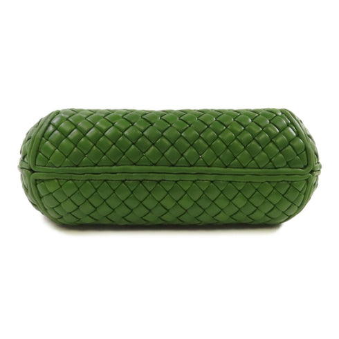 BOTTEGA VENETA BV GHW Clicker Shoulder Bag Intrecciato Leather Green