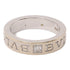 BVLGARI Double Logo 1p Diamond Ring 18K White Gold US#4.25