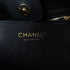 CHANEL Quilted CC GHW Chain Shoulder Bucket Bag Calfskin Leather Black