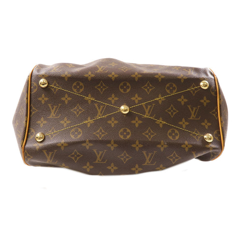 LOUIS VUITTON LV GHW Tivoli GM Shoulder Bag M40144 Monogram Brown v6