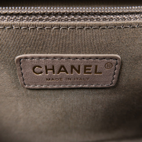 CHANEL CC GHW Boy Chain Shoulder Bag Calfskin Leather