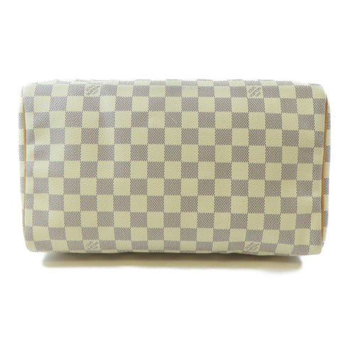 LOUIS VUITTON LV Speedy 30 Hand Bag N41533 Damier Azur White