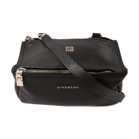 GIVENCHY SHW Pandora Shoulder Bag Calfskin Leather Black