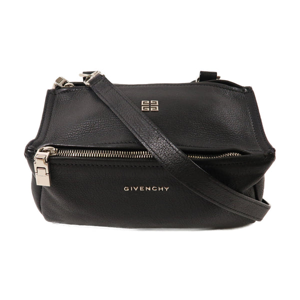 GIVENCHY SHW Pandora Shoulder Bag Calfskin Leather Black