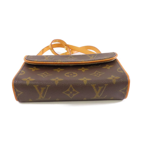 LOUIS VUITTON LV GHW Pochette Florentine Waist Bag M51855 Monogram Brown v1