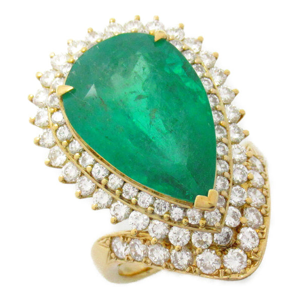 FINE JEWELRY 13.88ct Emerald 2.71ct Diamond Ring 18K Yellow Gold U...