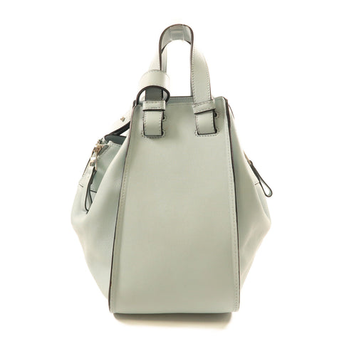 LOEWE SHW Hammock 2Way Shoulder Bag Calfskin Leather Blue