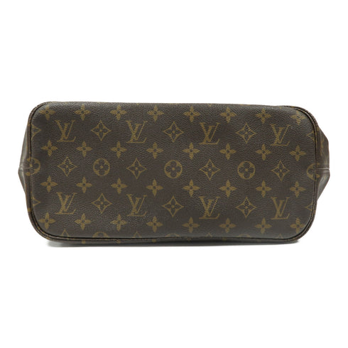 LOUIS VUITTON LV GHW Neverfull MM Shoulder Tote Bag M40156 Monogram Brown v2