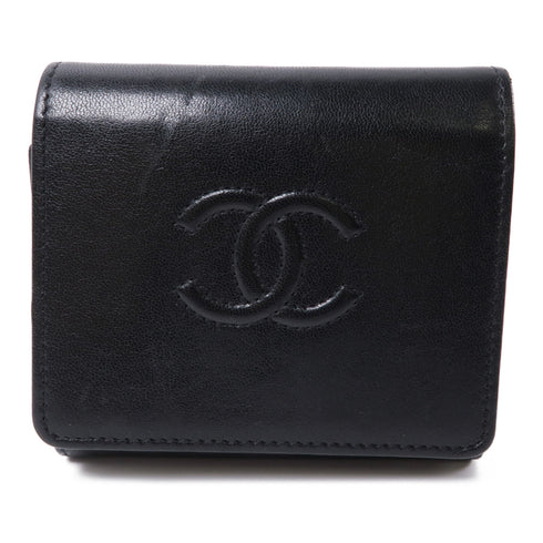 CHANEL CC GHW Wallet Leather Black