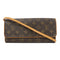 LOUIS VUITTON LV GHW Pochette Twin GM Shoulder Bag M51852 Monogram Brown v1