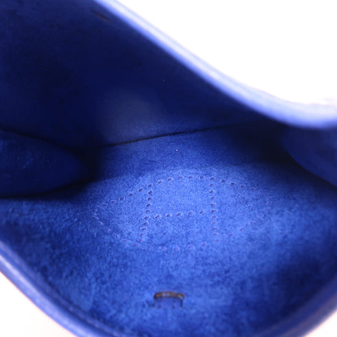 HERMES SHW Evelyne TPM Shoulder Bag Clemence Leather Bleu Pale