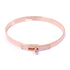 HERMES 0.26ct Diamond Bracelet Bangle 18K Pink Gold