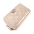 CHANEL CC SHW Wallet Patent Leather Silver