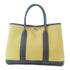 HERMES PHW Garden Party TPM Tote Bag Handbag Canvas Paille Ebene Yellow Brown