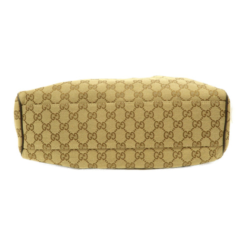 GUCCI GG GHW Shoulder Bag 211944 Canvas Brown