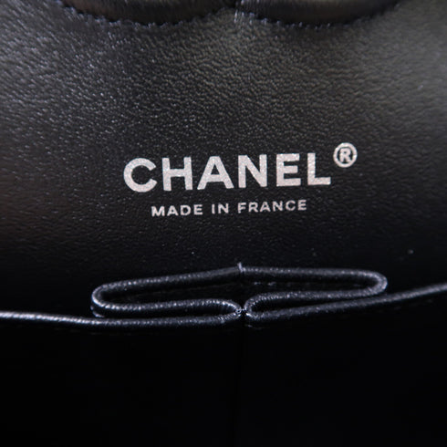 CHANEL CC SHW Chain Shoulder Bag Patent Leather Black v1