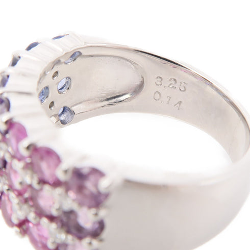 JEWELRY Sapphire Diamond Ring PT900 Platinum US#6.5