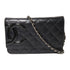 CHANEL Quilted CC SHW Cambon Wallet On Chain Shoulder Bag Calfskin Leather Black