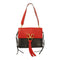 Valentino GHW Shoulder Bag Calfskin Leather Black/Red