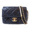 CHANEL Quilted CC GHW Chain Shoulder Bag AS2855 Lambskin Leather Black
