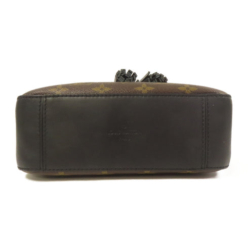 LOUIS VUITTON LV GHW Saintonge Shoulder Bag M43555 Monogram Brown/Black v1