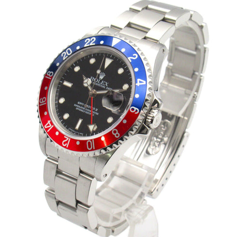 ROLEX GMT MasterⅡ Automatic Watch 16710 Stainless Steel Black