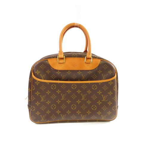 LOUIS VUITTON LV GHW Deauville GM Handbag M47270 Monogram Brown v3