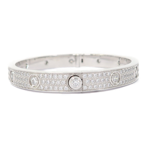 CARTIER Love Bracelet Diamond-Paved 18K White Gold Cartier#17