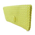 BOTTEGA VENETA BV Clutch Bag Calfskin Leather Yellow