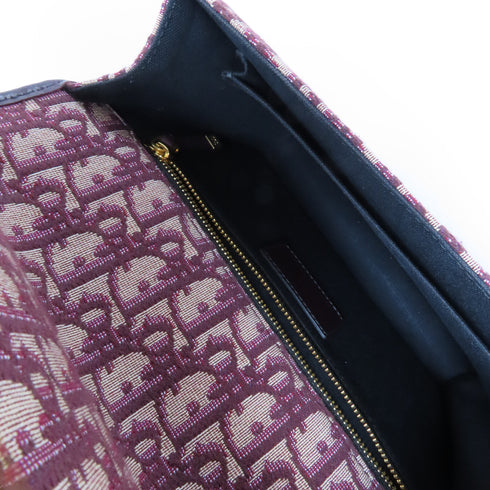 Christian Dior CD GHW Montaigne Shoulder Bag M92034TZQ Canvas Red