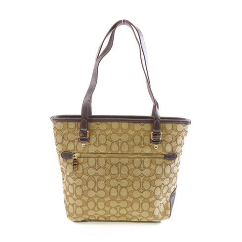 GUCCI GG GHW Tote Bag F58282 Canvas Brown