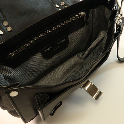 SELECTION Proenza Schoulder 2Way Shoulder Hand Bag Calfskin Leather Grey