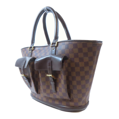 LOUIS VUITTON LV GHW Manosque GM Tote Bag Handbag N51120 Damier Brown