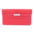 HERMES PHW Kelly Long Wallet Veau Epsom Leather Red