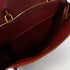 CELINE GHW Belt Bag 2 Way Shoulder Bag Handbag Calfskin Leather Black/Red