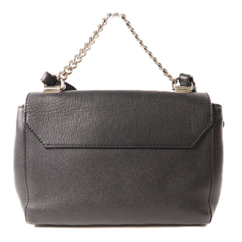 LOUIS VUITTON LV SHW Lockme II BB 2 Way Chain Bag M51200 Calfskin Leather Black