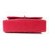 CHANEL Ouilted CC SHW Classic Flap 25cm Chain Shoulder Bag A01112 Lambskin Red