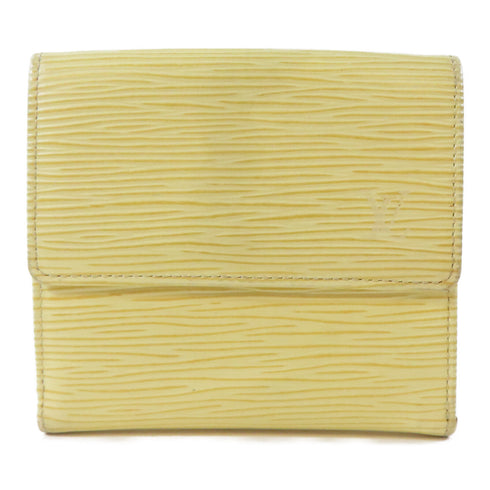 LOUIS VUITTON LV W Hook Wallet M6348A Epi Yellow