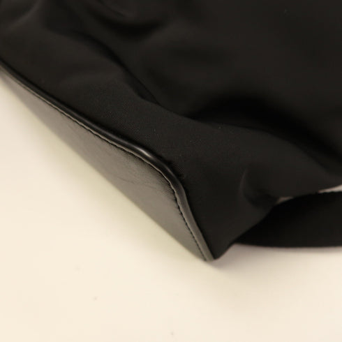 LOEWE SHW Backpack Rucksack Calfskin Leather Nylon Black