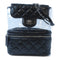 CHANEL Quilted CC SHW Chain Shoulder Bag Calfskin Leather/PVC Black