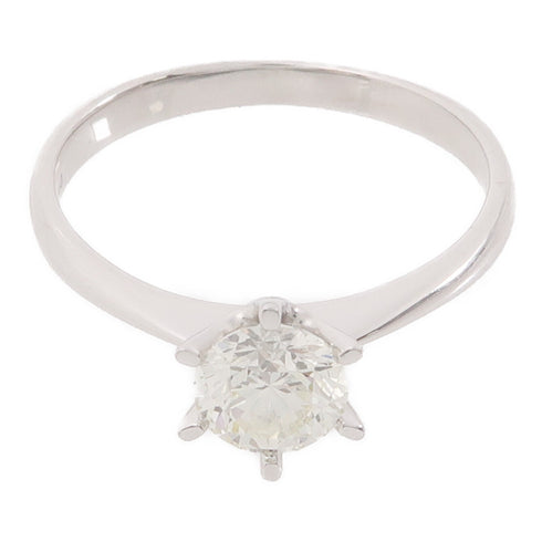 JEWELRY 1.0ct Diamond Ring 18K White Gold US#8.5