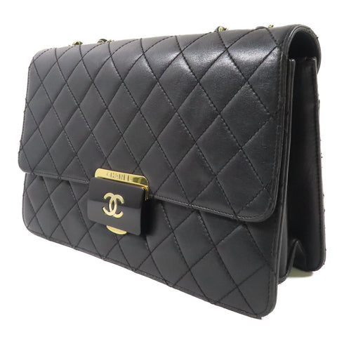 CHANEL CC Chain Shoulder Bag Calfskin Leather