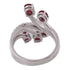 JEWELRY Ruby/Diamond Ring 18K White Gold US#7.5