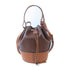 LOEWE GHW Balloon Bag 2 Way Shoulder Handbag Calfskin Leather Brown