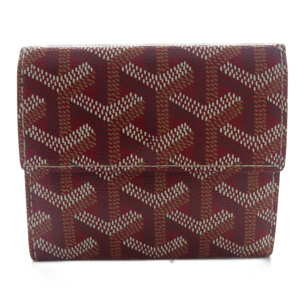 GOYARD Card Case Coated Canvas Red