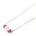 Jewelry 0.87ct Ruby 0.67 Diamond Necklace PT850 Platinum